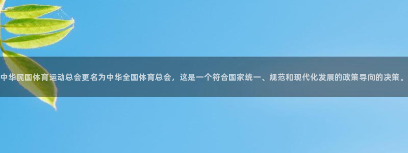  YY易游体育app最新版本更新内容：中华民国体育运动总会更名